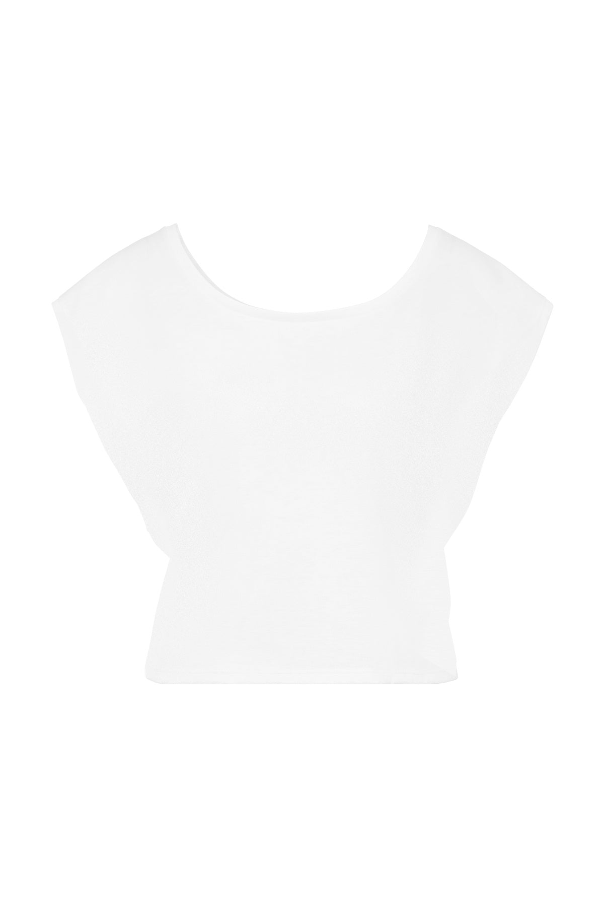 Cropped Dance Vest - Diamond White