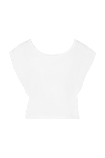 Cropped Dance Vest - Diamond White