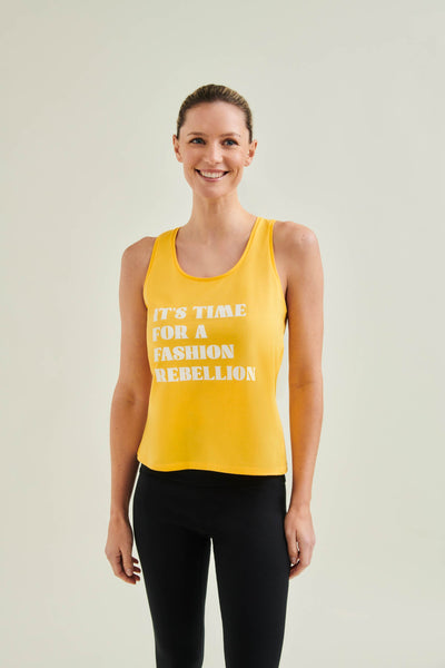 Racer Tank with Print - Sunshine